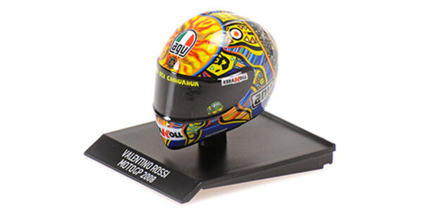 Formule 1 Helm Valentino Rossi MotoGP 2008 - 1:10 - Minichamps Formule 1 Helm Valentino Rossi MotoGP 2008 - 1:10 - Minichamps