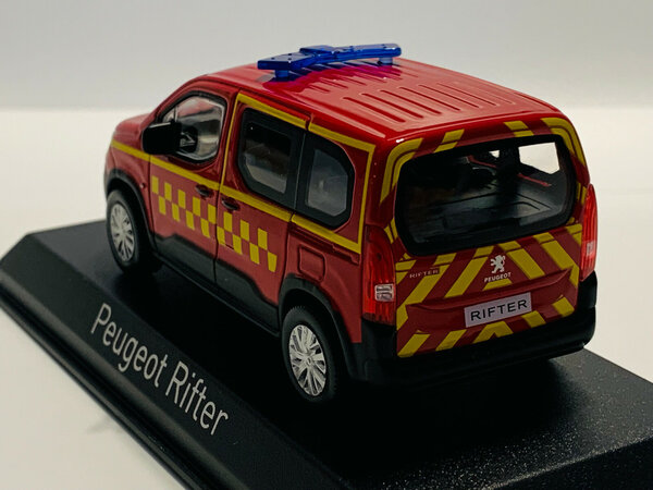Peugeot Peugeot Rifter 2019 Fire Department - 1:43 - Norev Peugeot Peugeot Rifter 2019 Fire Department - 1:43 - Norev