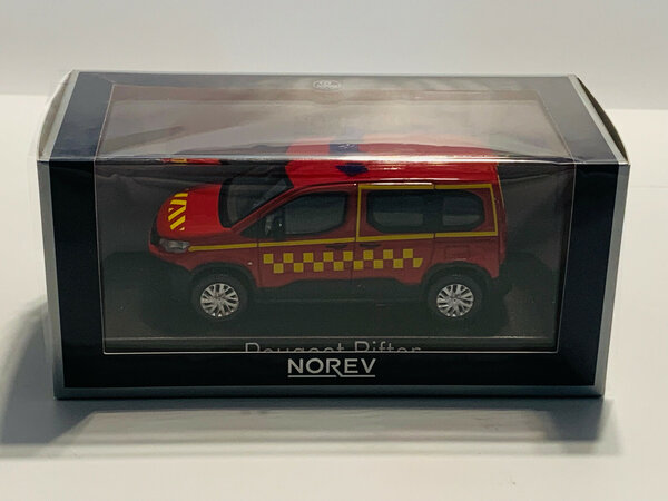 Peugeot Peugeot Rifter 2019 Fire Department - 1:43 - Norev Peugeot Peugeot Rifter 2019 Fire Department - 1:43 - Norev