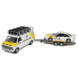 Chevrolet Chevrolet Rally Set: G30 Van Assistance Team Opel 1986 + Trailer 2 Axle + Opel Manta 400 #3 Tour de Corse 1984 - 1:18 - Otto Mobile Models