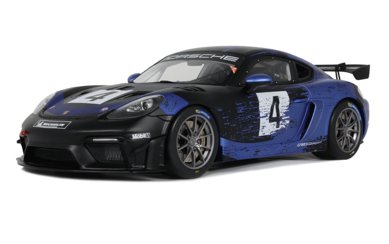 Porsche Porsche Cayman 718 GT4 RS Clubsport #4 2021 - 1:18 - Otto Mobile Models Porsche Porsche Cayman 718 GT4 RS Clubsport #4 2021 - 1:18 - Otto Mobile Models