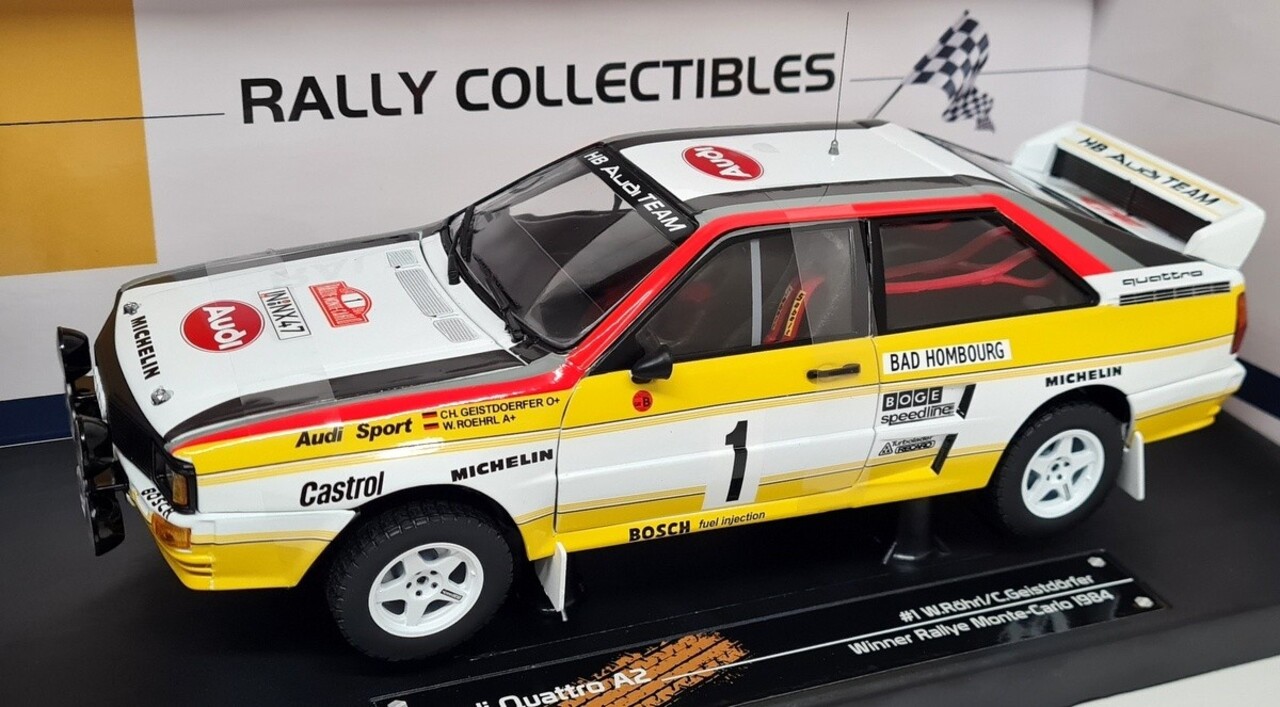 Audi Audi Quattro A2 #1 Winner Rally Monte Carlo 1984 - 1:18 - Sun Star Audi Audi Quattro A2 #1 Winner Rally Monte Carlo 1984 - 1:18 - Sun Star