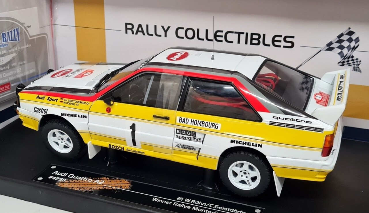 Audi Audi Quattro A2 #1 Winner Rally Monte Carlo 1984 - 1:18 - Sun Star Audi Audi Quattro A2 #1 Winner Rally Monte Carlo 1984 - 1:18 - Sun Star