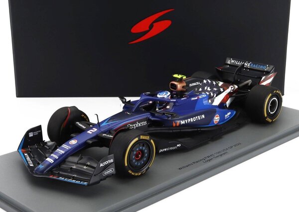 Formule 1 Williams F1 FW45 #2 10th GP USA 2023 (L.Sargeant) - 1:18 - Spark Formule 1 Williams F1 FW45 #2 10th GP USA 2023 (L.Sargeant) - 1:18 - Spark