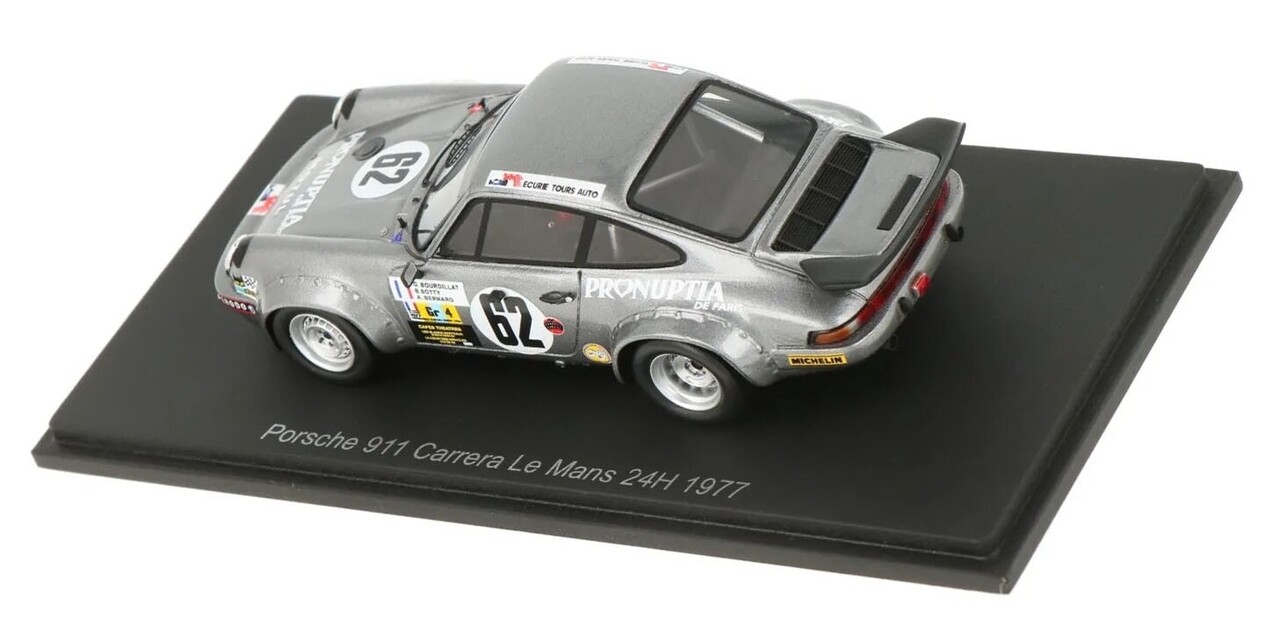 Porsche Porsche 911T #62 24H Le Mans 1977 - 1:43 - Spark Porsche Porsche 911T #62 24H Le Mans 1977 - 1:43 - Spark