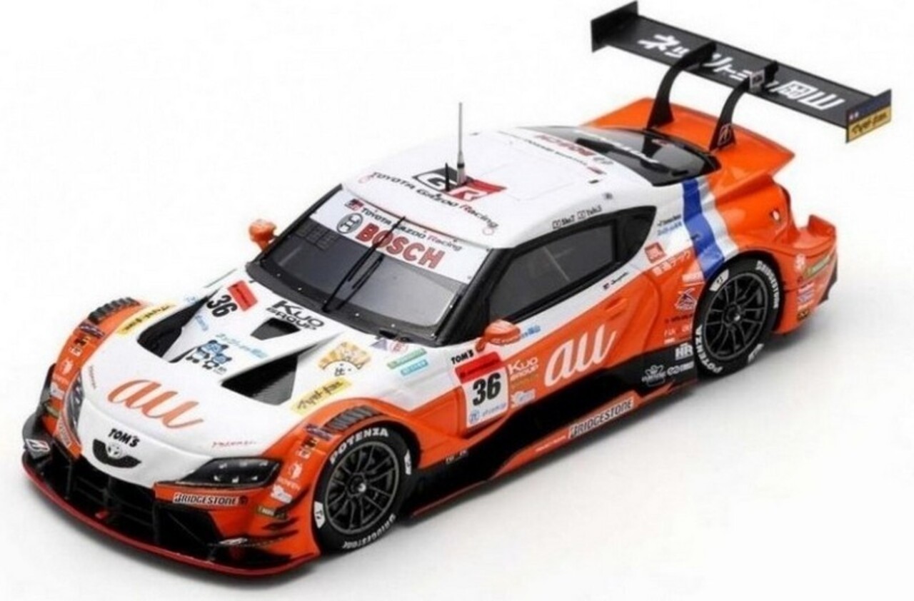 Toyota Toyota Tom's GR Supra #36 Series Champion GT500 Super GT 2021 + Champion Board - 1:43 - Spark Toyota Toyota Tom's GR Supra #36 Series Champion GT500 Super GT 2021 + Champion Board - 1:43 - Spark