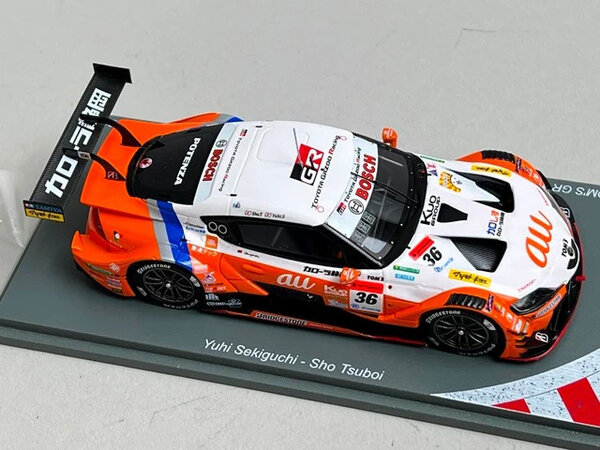 Toyota Toyota Tom's GR Supra #36 Series Champion GT500 Super GT 2021 + Champion Board - 1:43 - Spark Toyota Toyota Tom's GR Supra #36 Series Champion GT500 Super GT 2021 + Champion Board - 1:43 - Spark