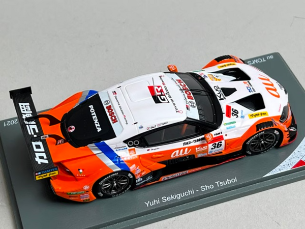 Toyota Toyota Tom's GR Supra #36 Series Champion GT500 Super GT 2021 + Champion Board - 1:43 - Spark Toyota Toyota Tom's GR Supra #36 Series Champion GT500 Super GT 2021 + Champion Board - 1:43 - Spark