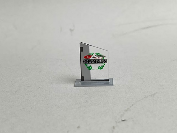 Toyota Toyota Tom's GR Supra #36 Series Champion GT500 Super GT 2021 + Champion Board - 1:43 - Spark Toyota Toyota Tom's GR Supra #36 Series Champion GT500 Super GT 2021 + Champion Board - 1:43 - Spark