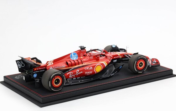 Formule 1 Ferrari F1 SF-24 #16 Team Scuderia Ferrari Winner GP Monza Italy 2024 (C.Leclerc) + Showcase - 1:18 - BBR