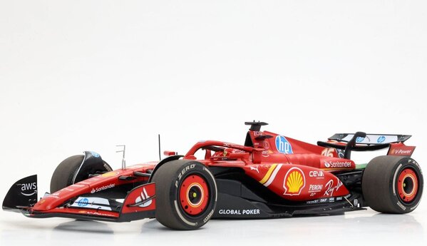 Formule 1 Ferrari F1 SF-24 #16 Team Scuderia Ferrari Winner GP Monza Italy 2024 (C.Leclerc) + Showcase - 1:18 - BBR