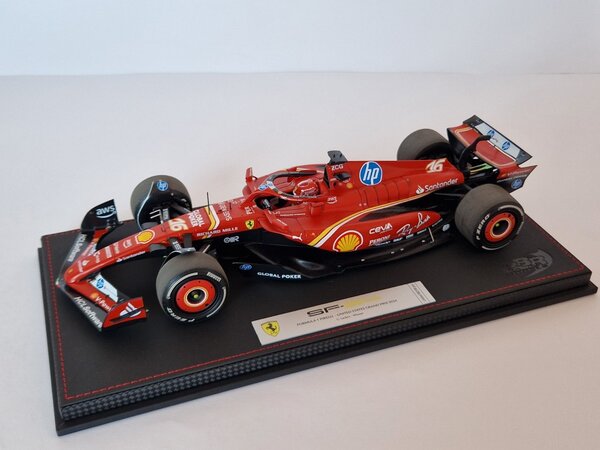 Formule 1 Ferrari F1 SF-24 #16 Team Scuderia Ferrari Winner GP Monza Italy 2024 C.Leclerc + Showcase - 1:18 - BBR Formule 1 Ferrari F1 SF-24 #16 Team Scuderia Ferrari Winner GP Monza Italy 2024 C.Leclerc + Showcase - 1:18 - BBR