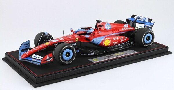 Formule 1 Ferrari F1 SF-24 #16 Team Scuderia Ferrari 3rd GP Miami C.Leclerc + Showcase - 1:18 - BBR Formule 1 Ferrari F1 SF-24 #16 Team Scuderia Ferrari 3rd GP Miami C.Leclerc + Showcase - 1:18 - BBR