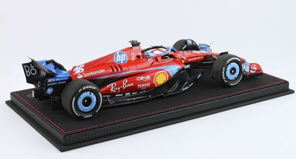 Formule 1 Ferrari F1 SF-24 #16 Team Scuderia Ferrari 3rd GP Miami C.Leclerc + Showcase - 1:18 - BBR Formule 1 Ferrari F1 SF-24 #16 Team Scuderia Ferrari 3rd GP Miami C.Leclerc + Showcase - 1:18 - BBR