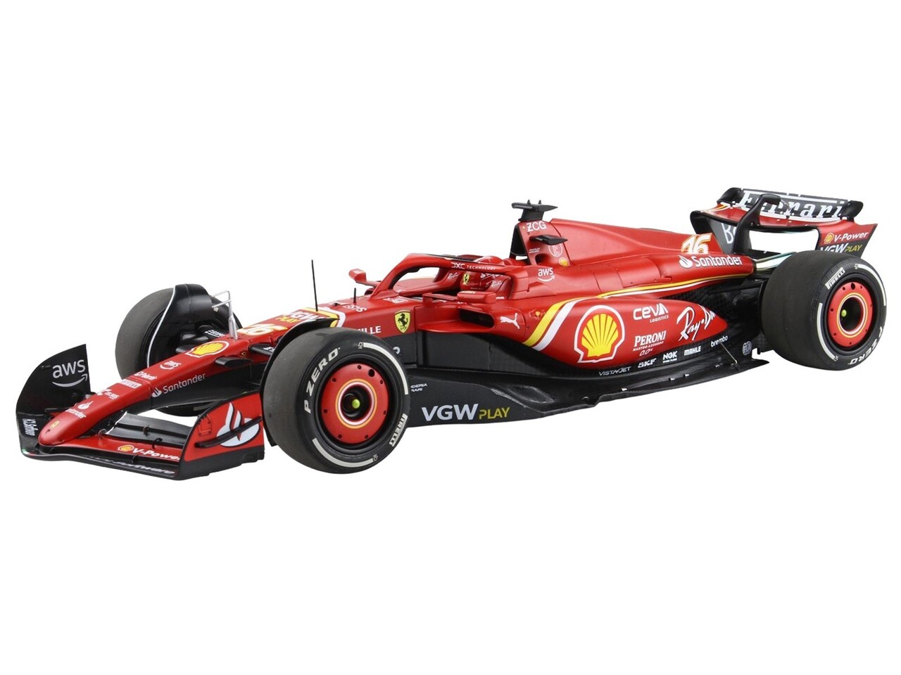 Formule 1 Ferrari F1 SF-24 #16 Team Scuderia Ferrari 2nd GP Australia 2024 C.Leclerc + Showcase - 1:18 - BBR Formule 1 Ferrari F1 SF-24 #16 Team Scuderia Ferrari 2nd GP Australia 2024 C.Leclerc + Showcase - 1:18 - BBR