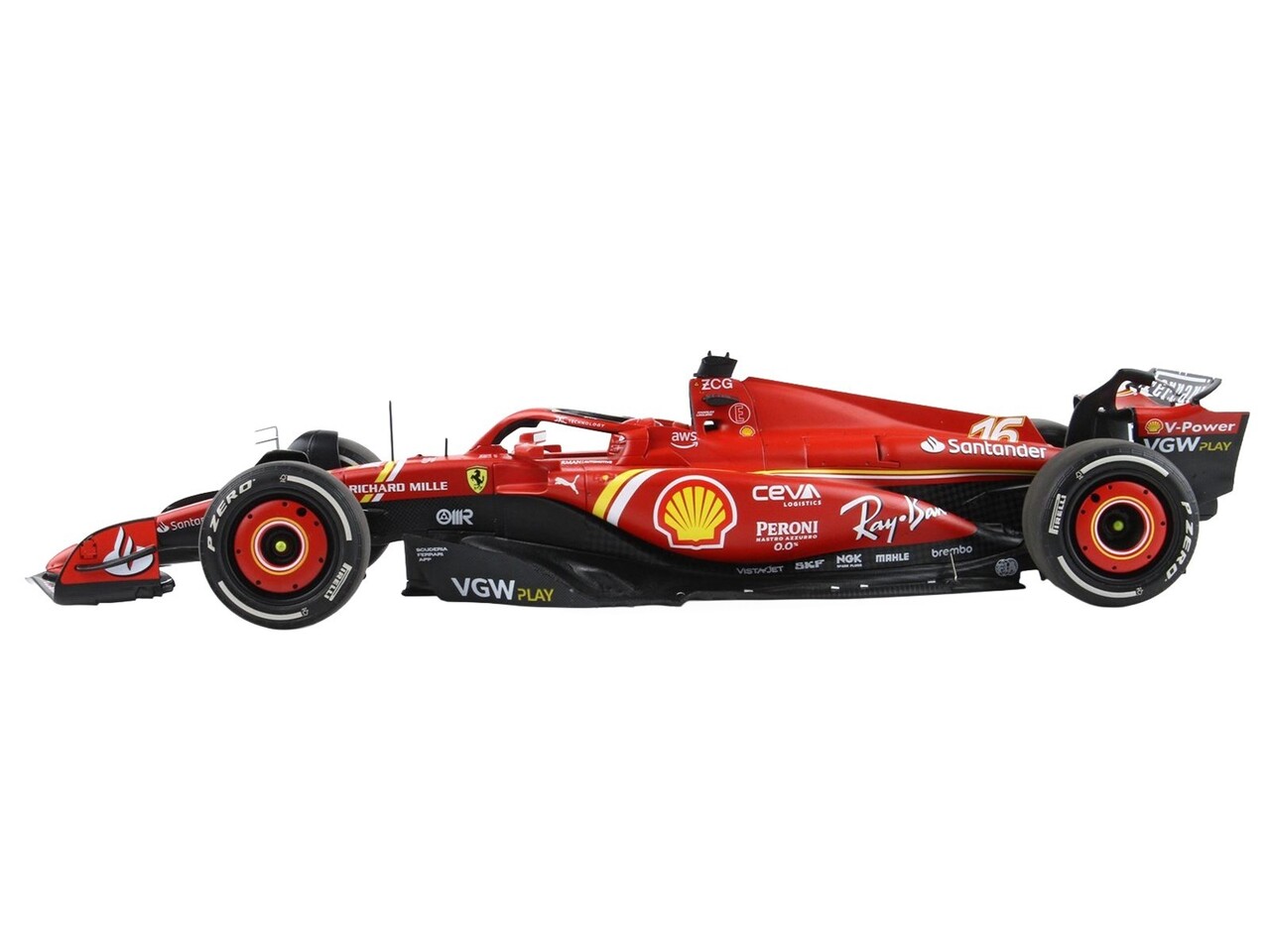 Formule 1 Ferrari F1 SF-24 #16 Team Scuderia Ferrari 2nd GP Australia 2024 C.Leclerc + Showcase - 1:18 - BBR Formule 1 Ferrari F1 SF-24 #16 Team Scuderia Ferrari 2nd GP Australia 2024 C.Leclerc + Showcase - 1:18 - BBR