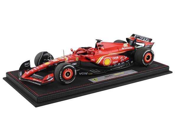 Formule 1 Ferrari F1 SF-24 #16 Team Scuderia Ferrari 2nd GP Australia 2024 C.Leclerc + Showcase - 1:18 - BBR Formule 1 Ferrari F1 SF-24 #16 Team Scuderia Ferrari 2nd GP Australia 2024 C.Leclerc + Showcase - 1:18 - BBR