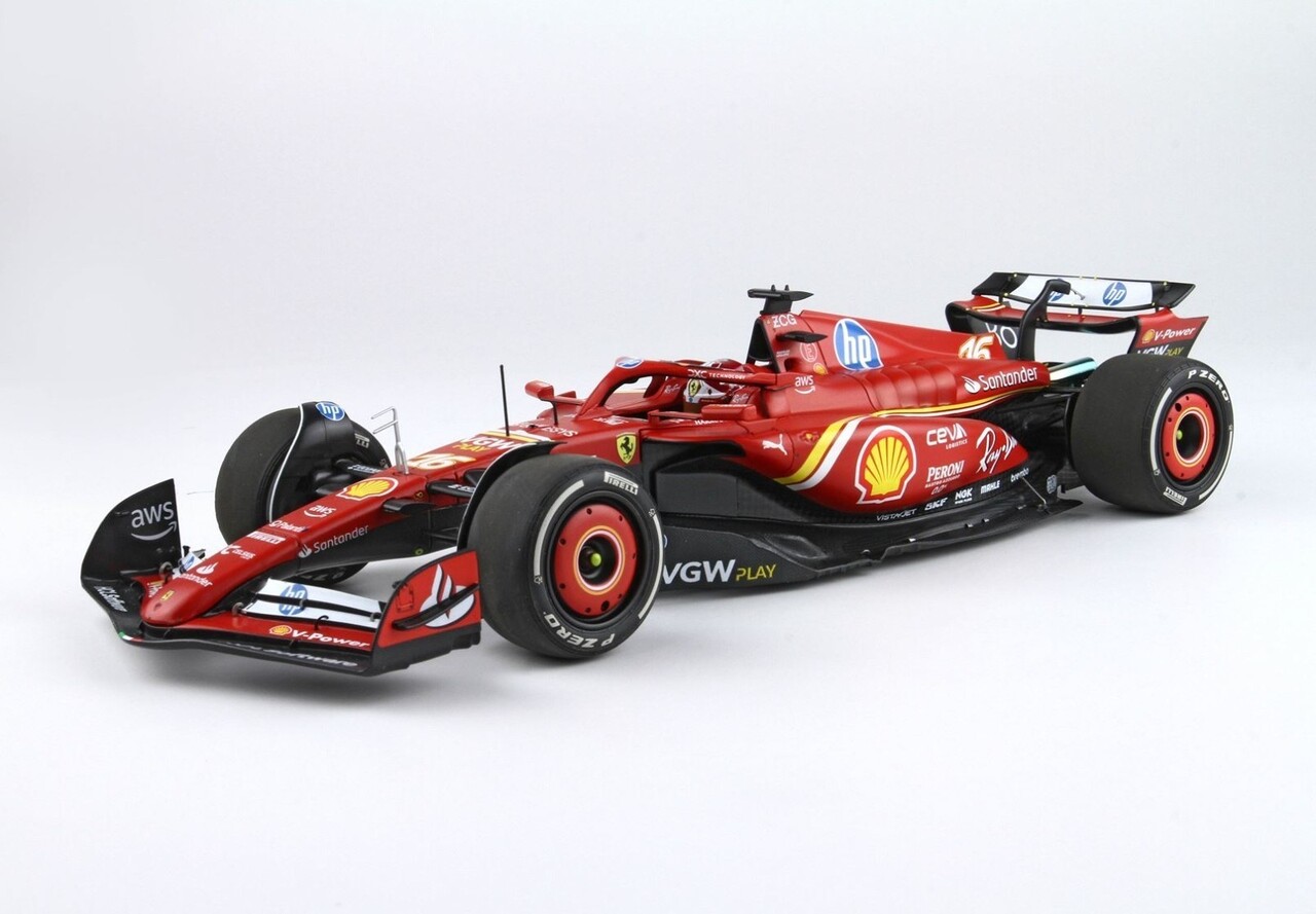 Formule 1 Ferrari F1 SF-24 #16 Team Scuderia Ferrari Winner GP Monaco 2024 C.Leclerc - 1:18 - BBR Formule 1 Ferrari F1 SF-24 #16 Team Scuderia Ferrari Winner GP Monaco 2024 C.Leclerc - 1:18 - BBR