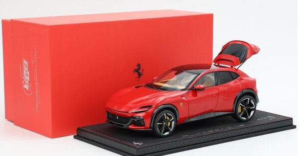 Ferrari Ferrari Purosangue SUV Panoramic Roof 2022 + Showcase - 1:18 - BBR Ferrari Ferrari Purosangue SUV Panoramic Roof 2022 + Showcase - 1:18 - BBR