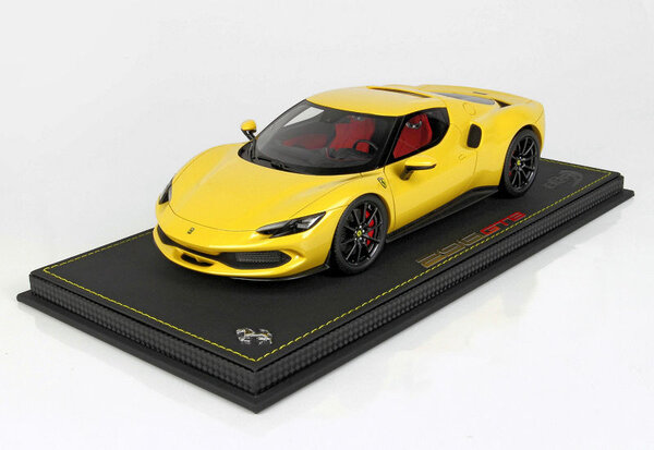 Ferrari Ferrari 296 GTB Hybrid 830HP V6 2021 + Showcase - 1:18 - BBR Ferrari Ferrari 296 GTB Hybrid 830HP V6 2021 + Showcase - 1:18 - BBR