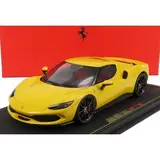 Ferrari Ferrari 296 GTB Hybrid 830HP V6 2021 + Showcase - 1:18 - BBR Ferrari Ferrari 296 GTB Hybrid 830HP V6 2021 + Showcase - 1:18 - BBR