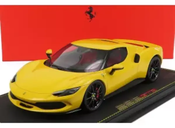 Ferrari Ferrari 296 GTB Hybrid 830HP V6 2021 + Showcase - 1:18 - BBR Ferrari Ferrari 296 GTB Hybrid 830HP V6 2021 + Showcase - 1:18 - BBR