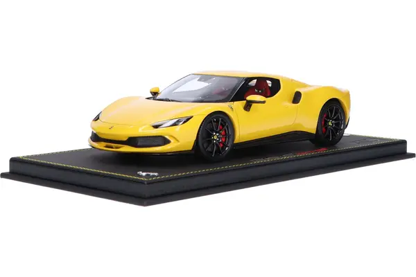 Ferrari Ferrari 296 GTB Hybrid 830HP V6 2021 + Showcase - 1:18 - BBR Ferrari Ferrari 296 GTB Hybrid 830HP V6 2021 + Showcase - 1:18 - BBR