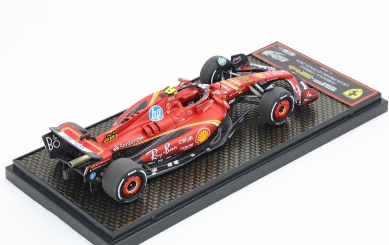 F1 Ferrari F1 SF-24 #55 Team Scuderia Ferrari 4th GP Monza 2024 (C.Sainz) - 1:43 - BBR F1 Ferrari F1 SF-24 #55 Team Scuderia Ferrari 4th GP Monza 2024 (C.Sainz) - 1:43 - BBR