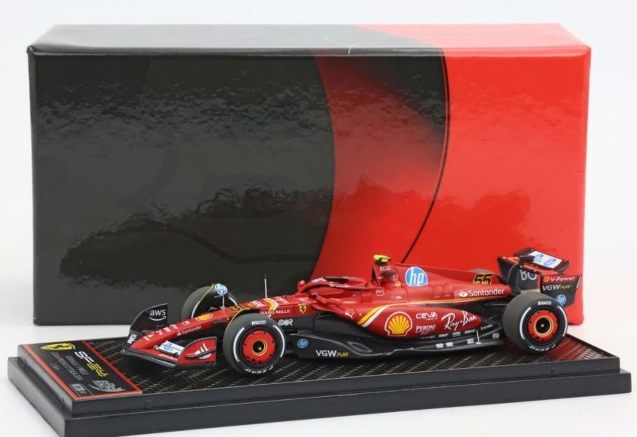 F1 Ferrari F1 SF-24 #55 Team Scuderia Ferrari 4th GP Monza 2024 (C.Sainz) - 1:43 - BBR F1 Ferrari F1 SF-24 #55 Team Scuderia Ferrari 4th GP Monza 2024 (C.Sainz) - 1:43 - BBR