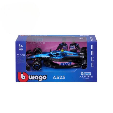 Formule 1 Alpine A523 BWT F1 #10 Season Car 2023 P.Gasly - 1:43 - Bburago Formule 1 Alpine A523 BWT F1 #10 Season Car 2023 P.Gasly - 1:43 - Bburago
