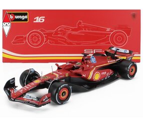 Formule 1 Ferrari SF-24 #16 Team Scuderia Ferrari Winner GP Monza (I) 2024 C. Leclerc + Showcase - 1:18 - Bburago Formule 1 Ferrari SF-24 #16 Team Scuderia Ferrari Winner GP Monza (I) 2024 C. Leclerc + Showcase - 1:18 - Bburago