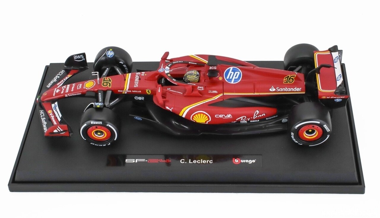 Formule 1 Ferrari F1 SF-24 #16 Team Scuderia Ferrari Season  2024 (C.Leclerc) - 1:18 - Bburago