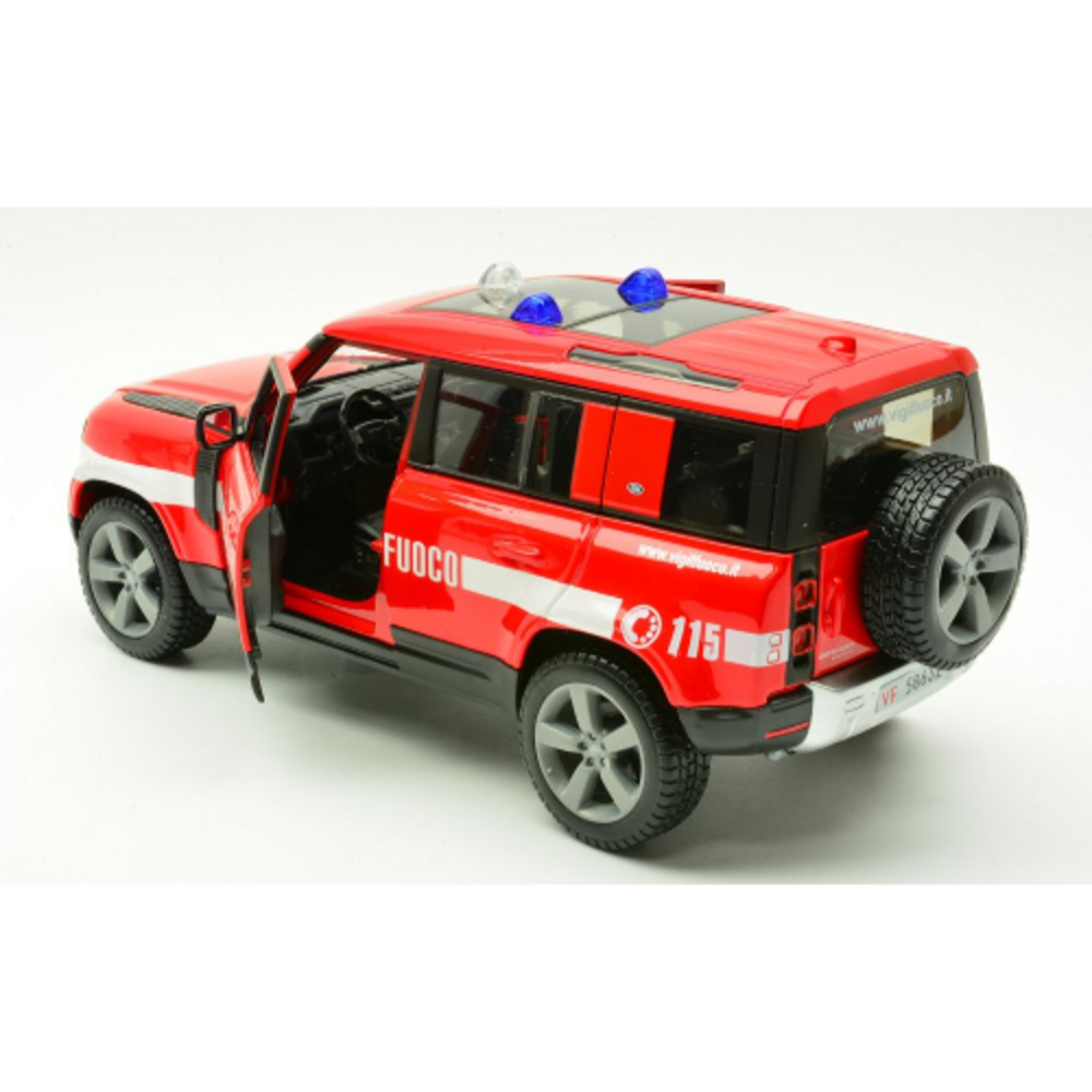 Land Rover Land Rover Defender 110 Fire Department 2022 - 1:24 - Bburago Land Rover Land Rover Defender 110 Fire Department 2022 - 1:24 - Bburago