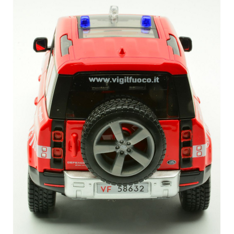 Land Rover Land Rover Defender 110 Fire Department 2022 - 1:24 - Bburago Land Rover Land Rover Defender 110 Fire Department 2022 - 1:24 - Bburago