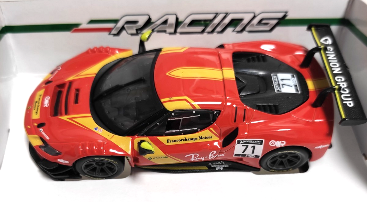 Ferrari Ferrari 296 GT3 3.0L Twin Turbo V6 #71 Racing 2022 - 1:43 - Bburago Ferrari Ferrari 296 GT3 3.0L Twin Turbo V6 #71 Racing 2022 - 1:43 - Bburago