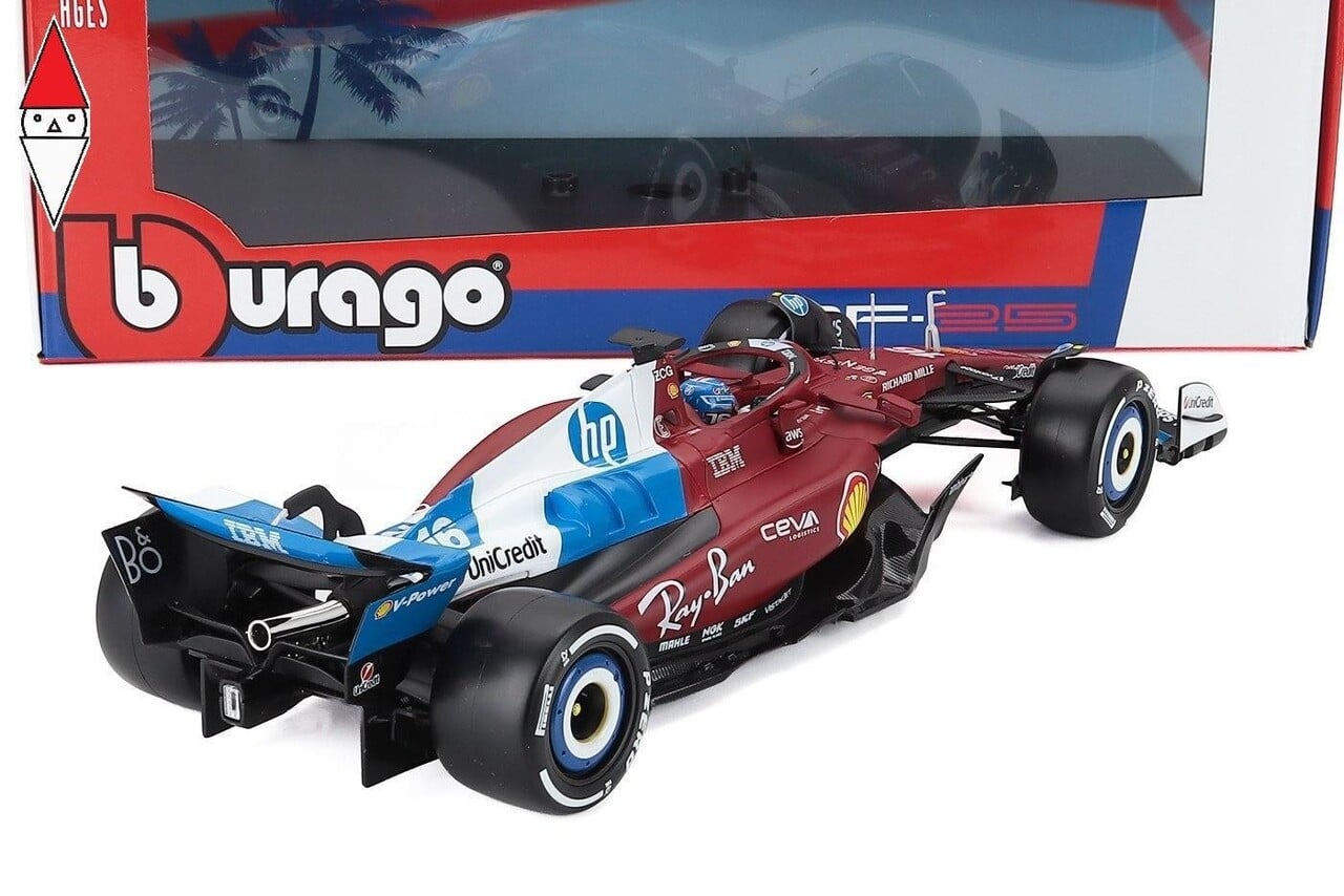 Formule 1 Ferrari SF25 #16 Team Scuderia Ferrari GPMiami 2025 (Charles Leclerc) - 1:18 - Bburago Formule 1 Ferrari SF25 #16 Team Scuderia Ferrari GPMiami 2025 (Charles Leclerc) - 1:18 - Bburago