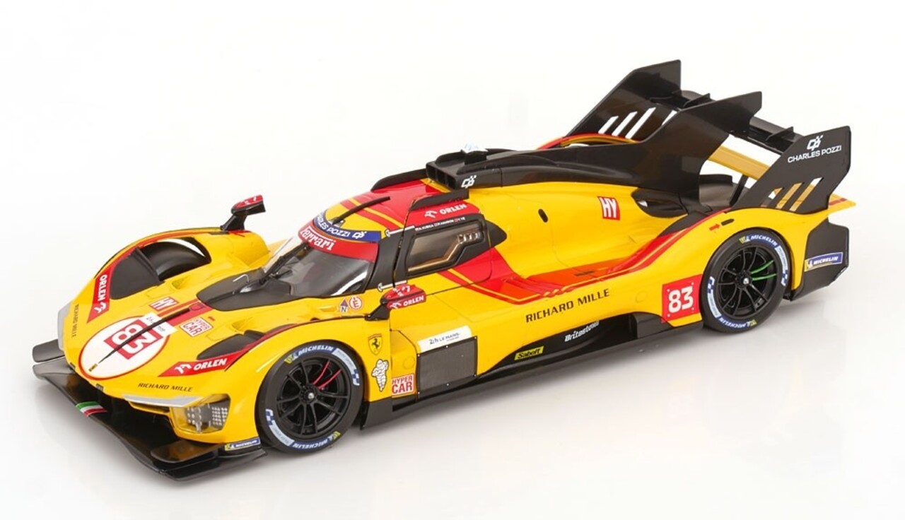 Ferrari Ferrari 499P 3.0L Turbo V6 #83 Team AF Corse Winner 24H Le Mans 2025 - 1:18 - Bburago Ferrari Ferrari 499P 3.0L Turbo V6 #83 Team AF Corse Winner 24H Le Mans 2025 - 1:18 - Bburago