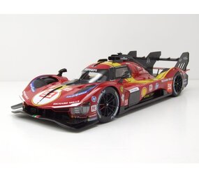 Ferrari Ferrari 499P 3.0L Turbo V6 #51 Team AF Corse 3rd 24H Le Mans 2025 - 1:18 - Bburago Ferrari Ferrari 499P 3.0L Turbo V6 #51 Team AF Corse 3rd 24H Le Mans 2025 - 1:18 - Bburago