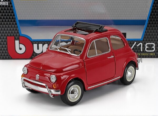 Fiat Fiat 500L Open Roof 1968 - 1:18 - Bburago Fiat Fiat 500L Open Roof 1968 - 1:18 - Bburago