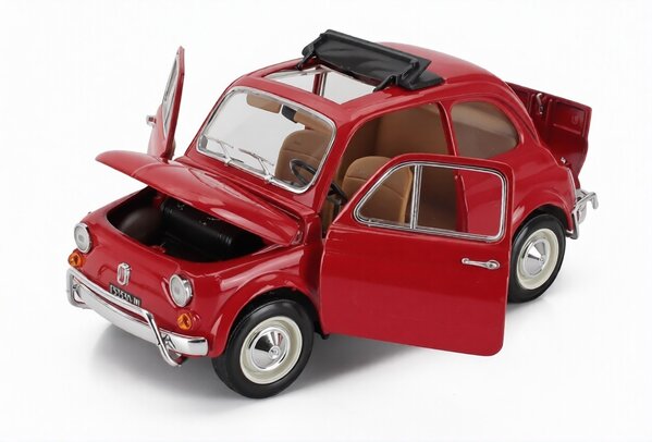 Fiat Fiat 500L Open Roof 1968 - 1:18 - Bburago Fiat Fiat 500L Open Roof 1968 - 1:18 - Bburago