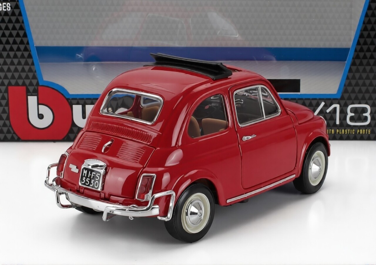 Fiat Fiat 500L Open Roof 1968 - 1:18 - Bburago Fiat Fiat 500L Open Roof 1968 - 1:18 - Bburago