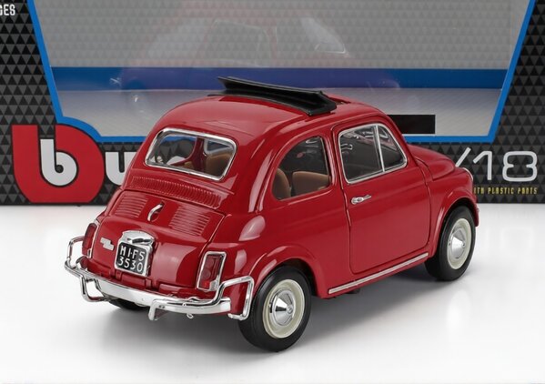 Fiat Fiat 500L Open Roof 1968 - 1:18 - Bburago Fiat Fiat 500L Open Roof 1968 - 1:18 - Bburago