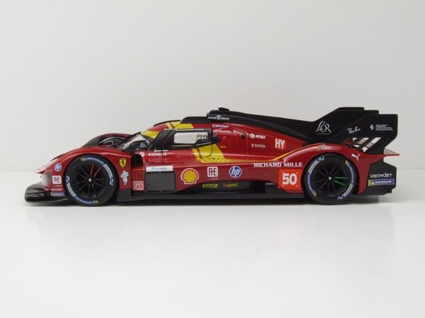 Ferrari Ferrari 499P 3.0L Turbo V6 #50 24H Le Mans 2025 - 1:18 - Bburago Ferrari Ferrari 499P 3.0L Turbo V6 #50 24H Le Mans 2025 - 1:18 - Bburago