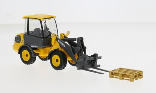 Volvo Volvo L25H Wheel Loader Forklift - 1:50 - Bburago Volvo Volvo L25H Wheel Loader Forklift - 1:50 - Bburago
