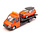 Flatbed Car Transporter + Mini Cooper - 1:43 - Bburago