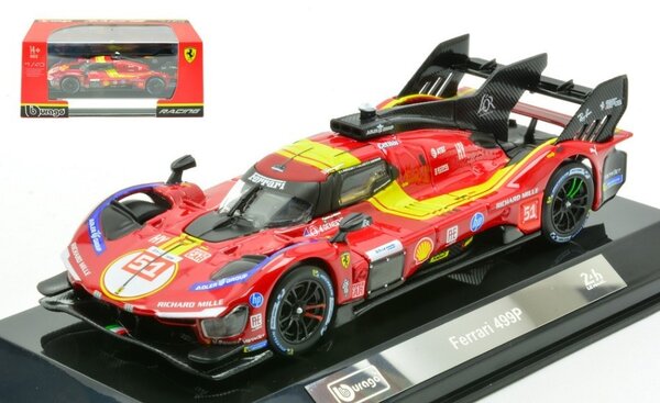 Ferrari Ferrari 499P 3.0L Tubo V6 #51 3rd 24H Le Mans 2025 - 1:43 - Bburago Ferrari Ferrari 499P 3.0L Tubo V6 #51 3rd 24H Le Mans 2025 - 1:43 - Bburago