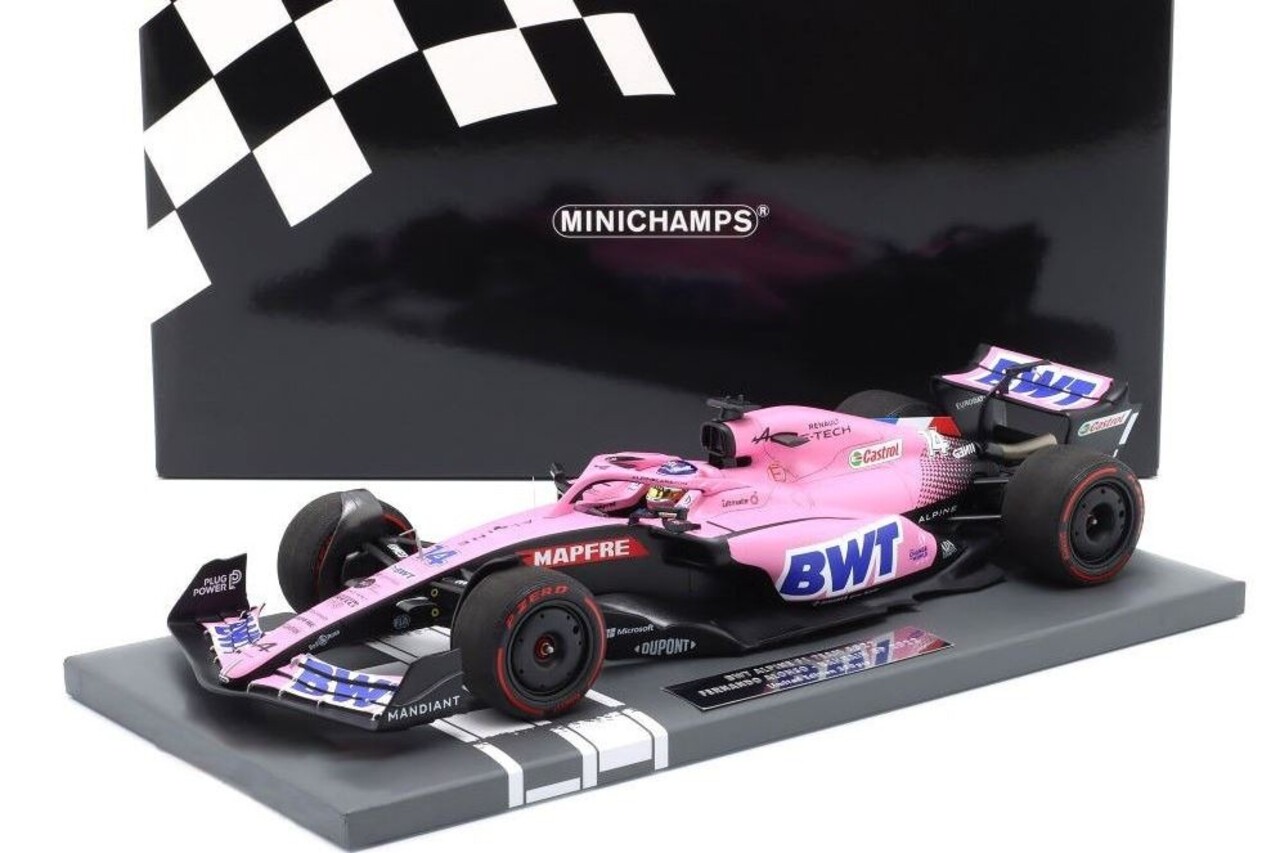 Formule 1 BWT Alpine F1 Team A522 #14 Fernando Alonso Bahrain GP 2022 - 1:18 - Minichamps