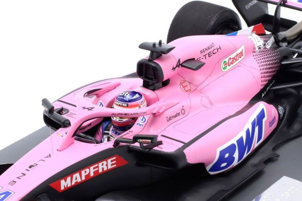 Formule 1 BWT Alpine F1 Team A522 #14 Fernando Alonso Bahrain GP 2022 - 1:18 - Minichamps