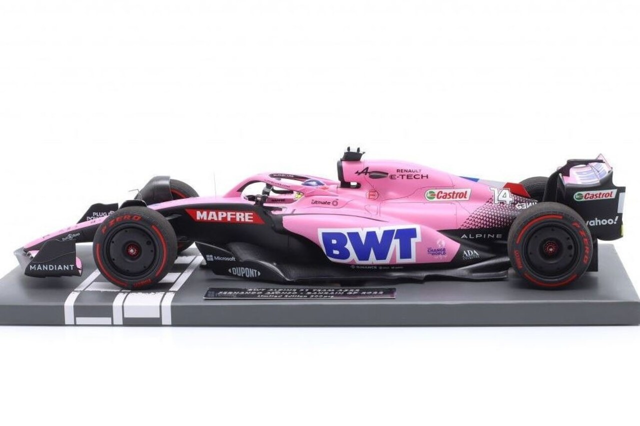 Formule 1 BWT Alpine F1 Team A522 #14 Fernando Alonso Bahrain GP 2022 - 1:18 - Minichamps