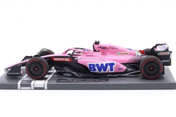 Formule 1 BWT Alpine F1 Team A522 #14 Fernando Alonso Bahrain GP 2022 - 1:18 - Minichamps